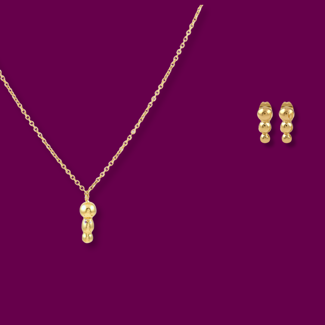 Mina Stud & Necklace Set